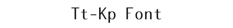 Tt-Kp Font