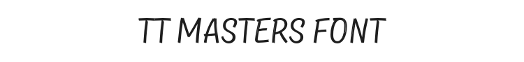 TT Masters Font