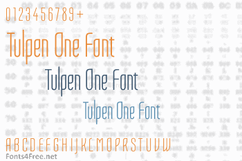 Tulpen One Font