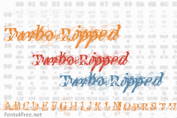 Turbo Ripped Font