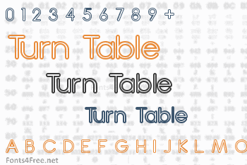 Turn Table Font