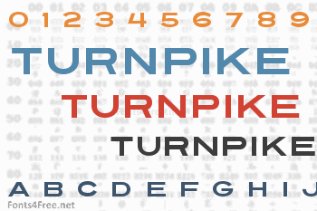 Turnpike Font