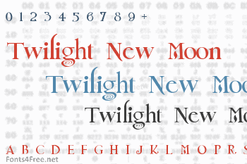 Twilight New Moon Font