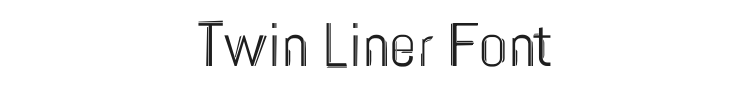 Twin Liner Font Preview