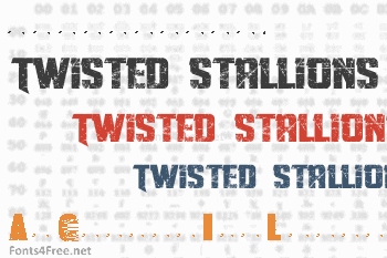 Twisted Stallions Font