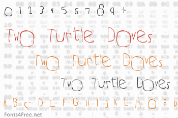 Two Turtle Doves Font