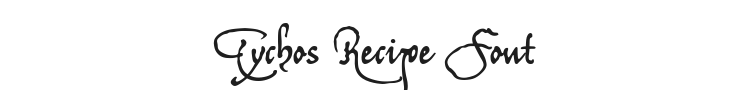 Tychos Recipe Font