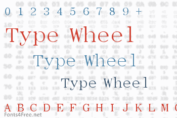 Type Wheel Font