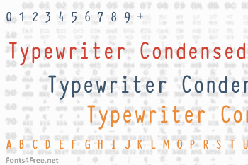 Typewriter Condensed Font