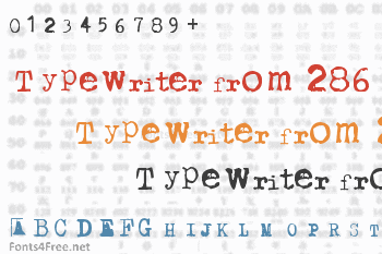Typewriter from 286 Font