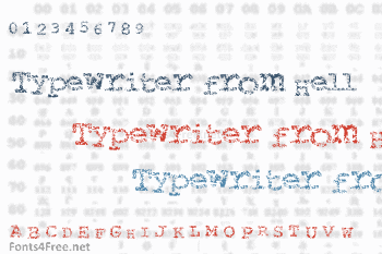 Typewriter from Hell Font