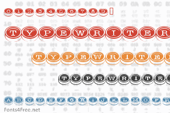 Typewriter Keys Font