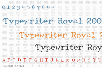 Typewriter Royal 200 Font