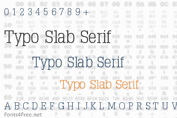 Typo Slab Serif Font