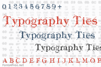 Typography Ties Font