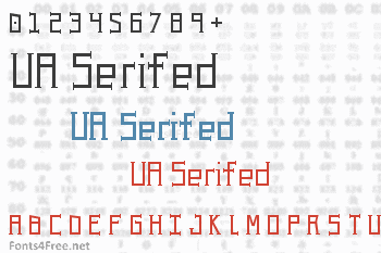 UA Serifed Font