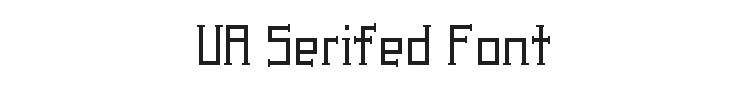 UA Serifed Font Preview