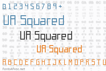 UA Squared Font