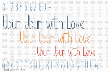 Ubur Ubur with Love Font