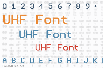 UHF Font