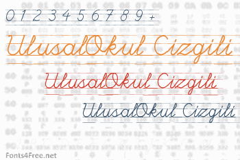 UlusalOkul Cizgili Font