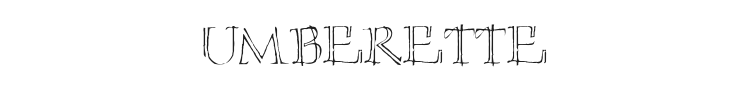 Umberette Font Preview