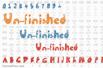 Un-finished Font