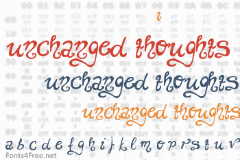 Unchanged Thoughts Font