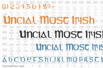 Uncial Most Irish Font