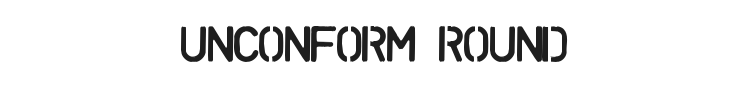 Unconform Round Font Preview