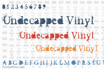 Undecapped Vinyl Font