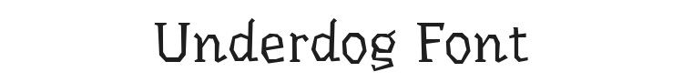 Underdog Font Preview