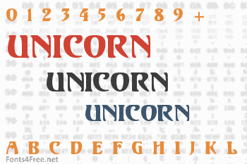 Unicorn Font