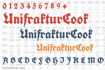 UnifrakturCook Font