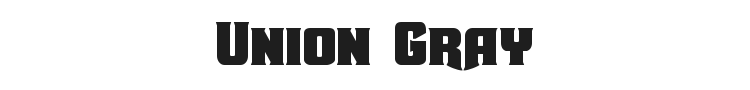 Union Gray Font