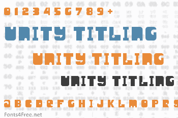 Unity Titling Font