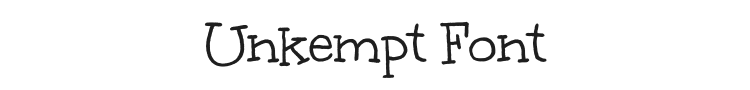 Unkempt Font Preview