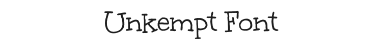 Unkempt Font