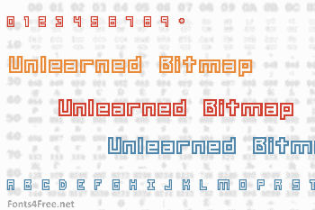 Unlearned Bitmap Font