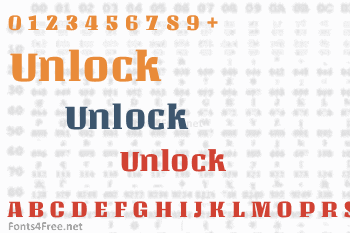 Unlock Font