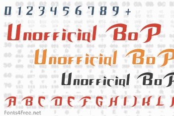 Unofficial BoP Font