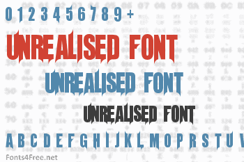 Unrealised Font