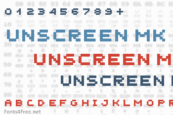 Unscreen MK Font