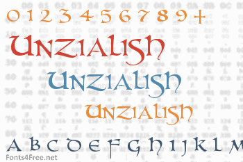 Unzialish Font