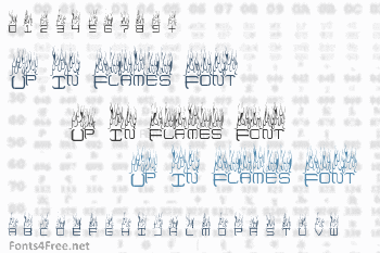 Up In Flames Font