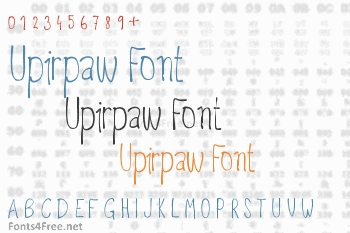 Upirpaw Font