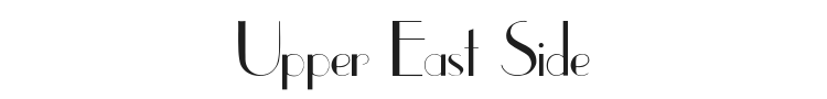 Upper East Side Font Preview