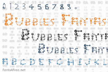 Ur Companys Bubbles Fantasy Font