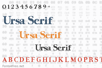 Ursa Serif Font