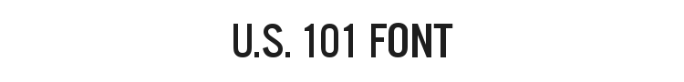 U.S. 101 Font